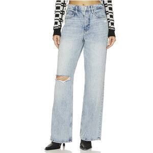 Frame High N Tight Wide Leg Jeans in‎ Bilson Rips size 25